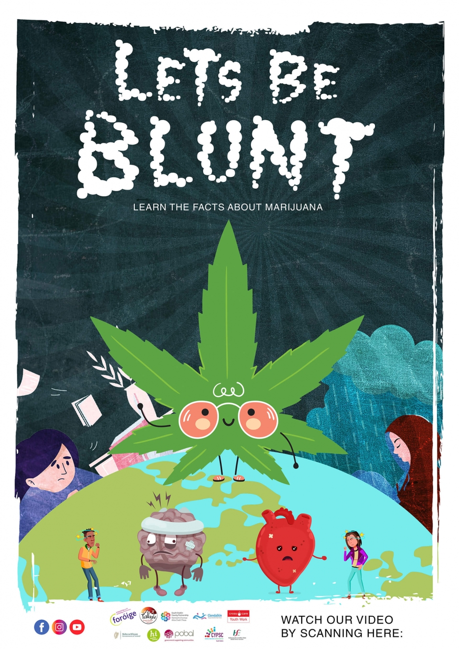Let's Be Blunt - Cannabis awareness campaign poster