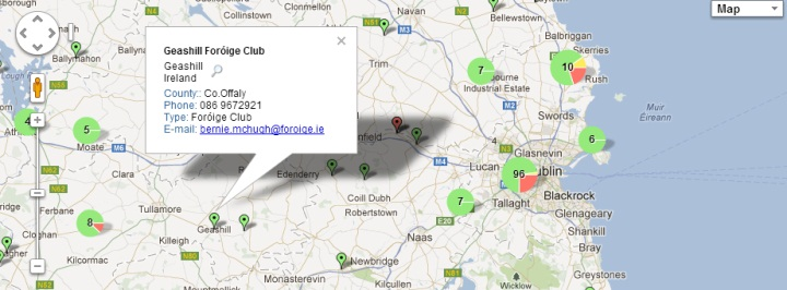 Foroige Interactive Map 