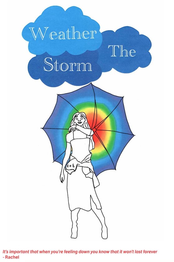 Mental Health youth Artwork project Weather the Storm